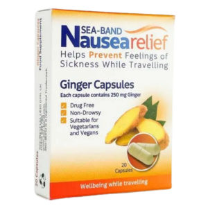 Sea-Band Ginger Capsules (20 Capsules)