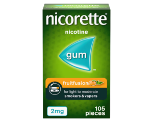Nicorette FruitFusion 2mg Gum (105 Pieces)