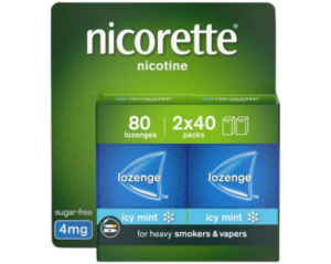 Nicorette Mint Lozenges 4mg (80 Lozenges)
