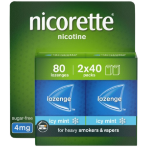Nicorette Mint Lozenges 4mg (80 Lozenges)