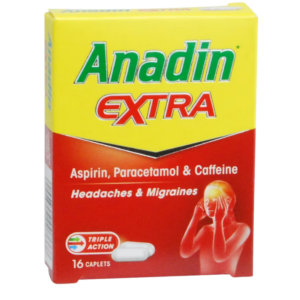 Anadin Extra 16 Caplets 300mg/200mg/45mg